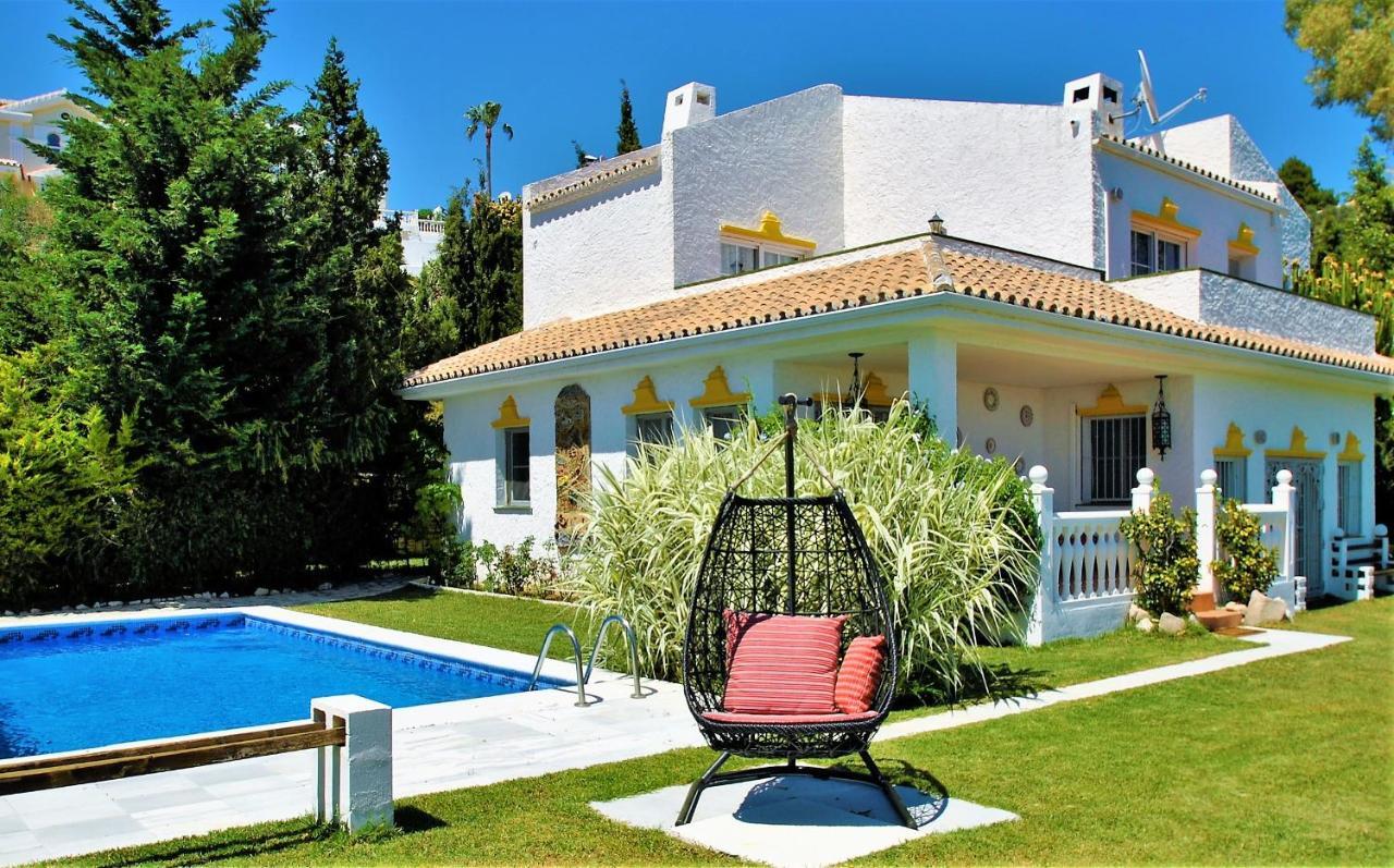 Holiday Villa In 10 Min From Fuengirola Beach With Sea Views Pool Bbq Parking Wifi Aircon Big Garden Mijas Εξωτερικό φωτογραφία